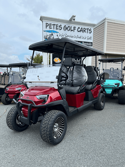 atlas red golf cart